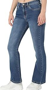 Mid Rise Womens Boot Cut Jeans
