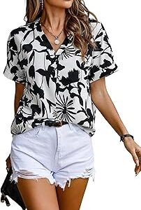 Shirt for Women | Printed Casual Crop Top | Long Sleeve Stylish Collared |Korean Oversized Button-Down |Causal |Formal | Trendy