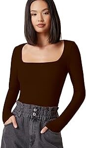 Women's & Girls' Solid Long Sleeve Slim Fit Top/T-Shirt
