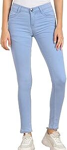 Women's Cotton Blend Stretchable Mid Rise Jeans