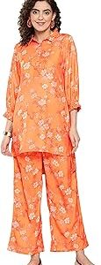 Women's Polyester Floral Kurta Set