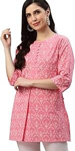Women's Cotton Regular Fit Short Kurta