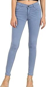 Women's Cotton Blend Stretchable Mid Rise Jeans