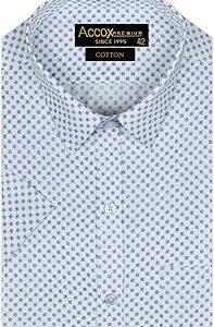 Men's Breathable Cotton Half Sleeves Regular Fit Checkered Dot Printed Formal Shirt for Men (GCR242)
