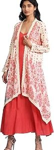 Strappy Long Dress with Printed Cape