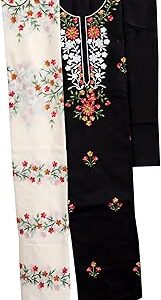 Embroidered Unstitched Dress Material