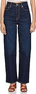 Women's High Rise Ribcage Slim Straight Fit Jeans