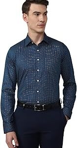 Formal Printed Shirt for Men| Premium Cotton| Full Sleeves| Slim Fit |Breathable Fabric