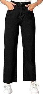 ARIHANT Creation Women's Denim Flared Pants Bellbottom Denim Jeans Regular Fit Casual Wear/Office Wear (Pack of 1)
