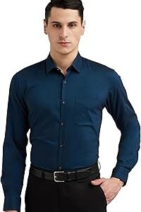 Men's Everyday Solid Slim Fit Full Sleeve Formal Shirt | Cotton-Rich