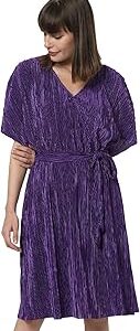 Women's Polyester Wrap Knee-Length Dress