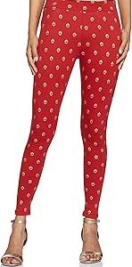 Women Terracotta Cotton Leggings