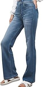 Women's Bootcut High Rise Regular Stretchable Denim Jeans