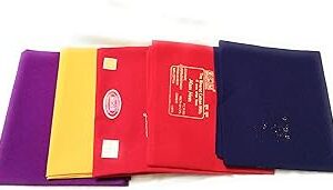 Pure Cotton Blouse Piece Material for Women, Unstitched, Combo of 5 (1 Meter Each) - Navratri Special, Durga Puja Special, Oti Bharan, Ugadi Special -(TRMR NO-AB39
