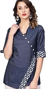 Women's Denim Printed Straight Top for Women