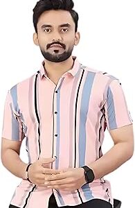 Stylish Men?s Half Sleeve Casual Shirt | Trendy Printed Regular Fit Shirt for Men | Soft & Breathable Fabric | Summer Wear