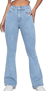 High Waist Flare Leg Jeans