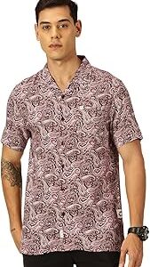 Men's | Printed | Half Sleeve | Regular Fit | Cotton Blend | Single Pocket | Spread Collar | Casual Shirt