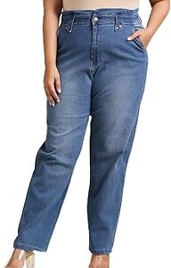 HIGH Star Women Plus Size Blue Stretchable Jeans