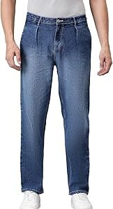 Men Regular Fit Mid Rise Cotton Lycra Blend Solid Jeans
