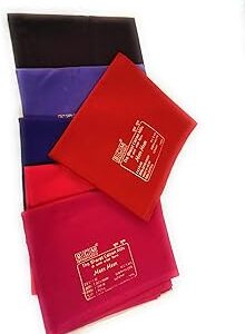 Women's Unstitched Cotton Blouse, 6 Pack (1 Meter Each), Navratri, Durga Puja, Oti Bharan, Ugadi Special, Solid, Casual, Adult Women, No Closure, Round Back