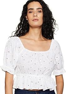 Women's Regular Fit Solid Tops