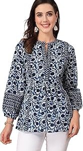 Women's Floral Printed Cotton Top