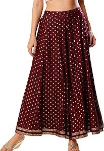 Women Relaxed High Rise Allover Printed Elasticated Kali Palazzo