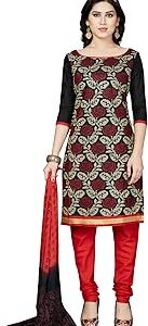 Embroidered Cotton Dress Material