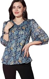 Women's Georgette Regular Fit Top