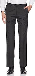Men's Straight Fit Mid Rise Trouser