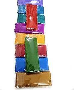 Women's Silk Unstitched 1 Meters Each Blouse Materials (Multicolour, Free Size) - Pack of 10 Pieces -SA35