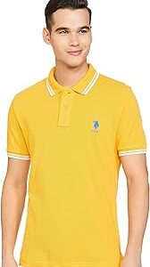 Men's Tipped Collar Pure Cotton Slim Fit Polo Shirt