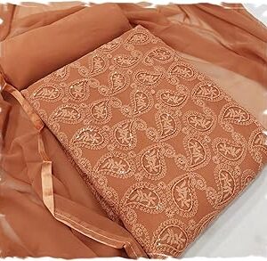 Women's Georgette Lucknowi Chiply Work Unstitched Salwar Suit Dress Material