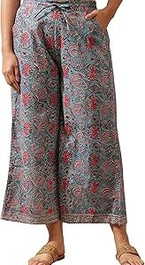 Folksong Pure Cotton Strechable Parallel Pants for Women | Pure Cotton Parallel Pants for Women | Trousers for Women