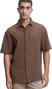Men's Solid Loose Fit Shirt