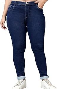 Women's Denim Stretchable High Waist Plus Size Jeans