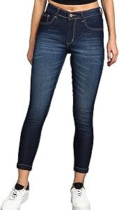Women's Skinny Fit Washed Jeans