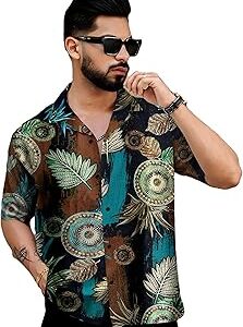 Men's Solid Popcorn Cotton Shirt | Casual | Plain | Full Sleeve | Summer-Regular Fit| Men Stylish Shirt | Everyday Formal Wear