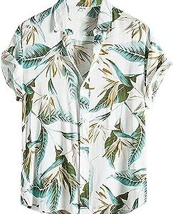 Men's Cotton Blend Stitched Half Sleeve (Printed Regular Fit Shirt Elias)