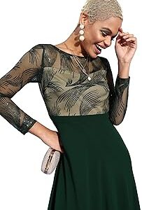 Women's Green & Beige Solid Embellished Maxi Dress
