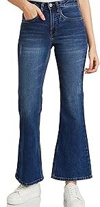 Women's Mid Waist Bootcut Jeans | Full Length