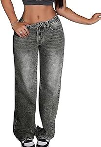 Fashion Women Denims | High Waist Straight Fit Jeans for Women | Stretchable High Rise Wide Leg Pants