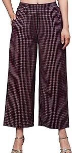 Women's High Rise Regular;Straight Fit Pants