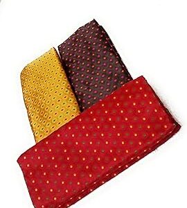 Cottons Unstitched Saree Blouse Fabric (Multicolor, Free Size) - Pack of 3, 0.8m Each -H49