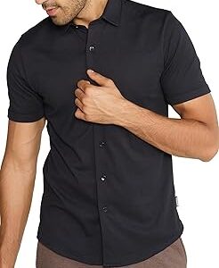 Men's Solid Regular Fit Button Down Shirt