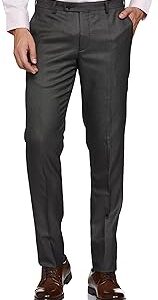 Medium Grey Self Design Formal Trouser (ARADOTR2705_32)