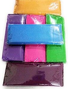 Women's Silk Unstitched 1 Meters Each Blouse Materials (Multicolour, Free Size) - Pack of 6 Pieces -SA20