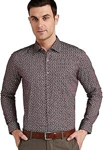 Formal Printed Shirt for Men| Premium Cotton| Full Sleeves| Slim Fit |Breathable Fabric