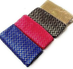 Unstitched Silk Blouse Piece Material Mobile Packing 1 Meter, (100 cm)-D100
